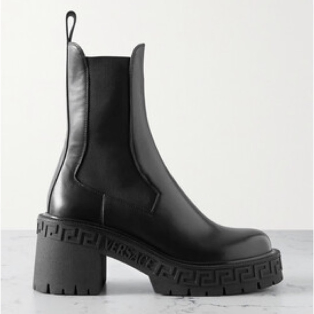 Versace Women's Black Leather Boots
